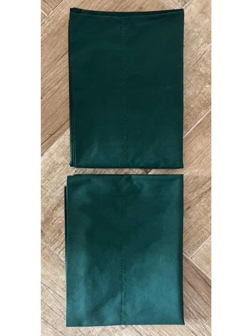 SPRINGS Pillowcases Standard Pair Deep Green 50% Cotton-Polyester Made in USA